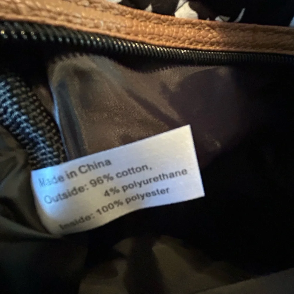 Black and White Patterned Crossbody Bag